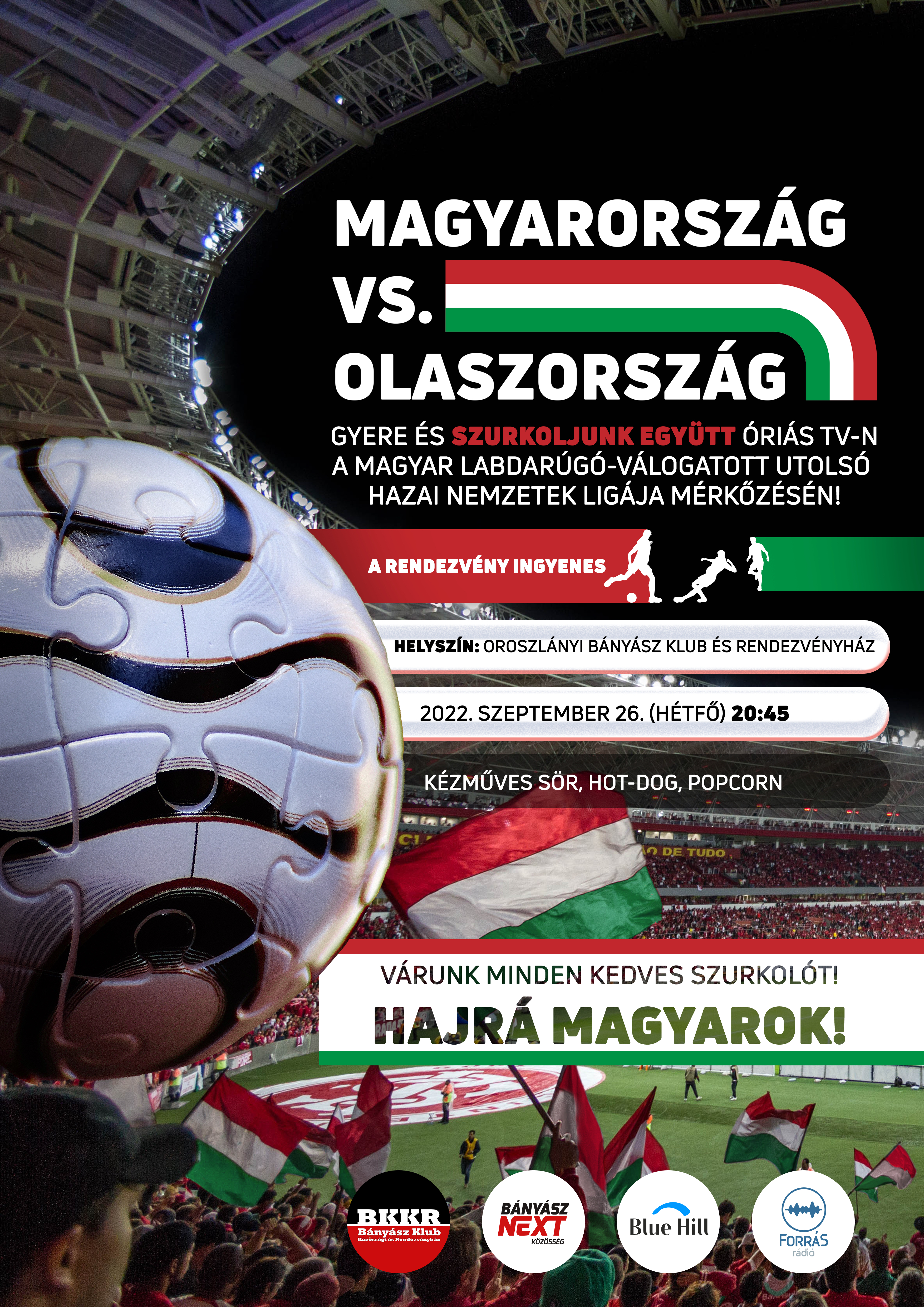 Magyarország vs Olaszország közvetítés